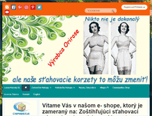 Tablet Screenshot of lacne-korzety.sk